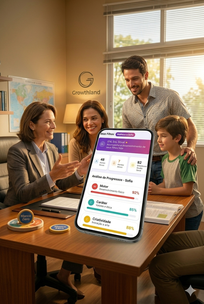 GrowthLand · Crescimento humano com dados reais